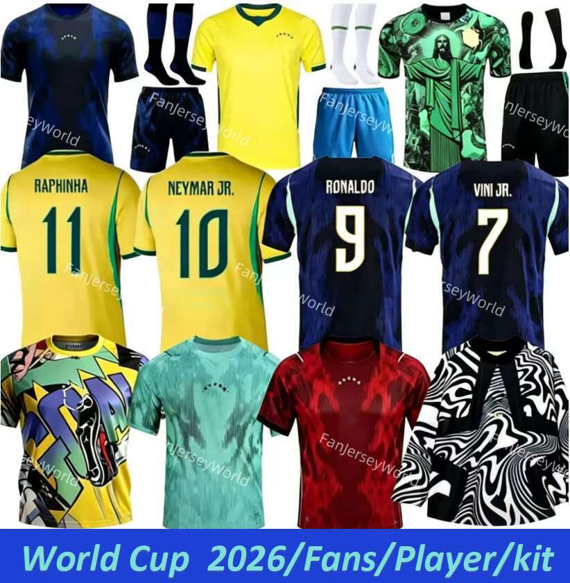 S-4XL 2026 world cup Brasil Soccer Jerseys 25 26 27 BraziLS Retro jersey NEYMAR JR VINI JRL.PAQUETA CUNHA ESTEVAO P.COUTINHO RICHARLISO camisa de futebol Kid
