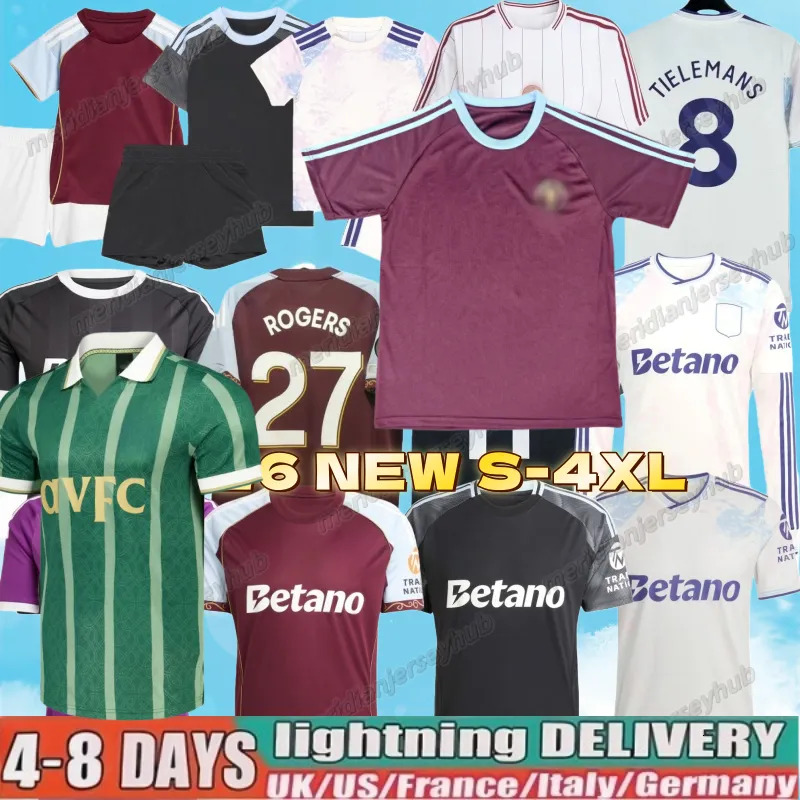 XXXL 4XL Mens top 25 26 Aston goalkeeper BAILEY MALEN soccer jersey home away third 2025 2026 villa McGINN ONANA WATKINS KONSA MARTINEZ Men kids kit f