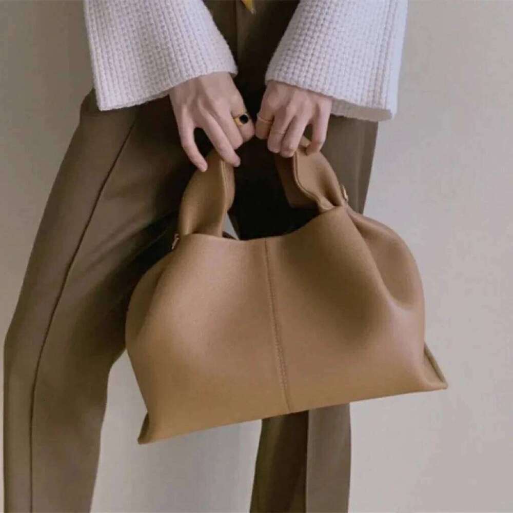 Pol Cloud Bag Niche Light Luxury French Leather Handbag One Shoulder Crossbody Fashion Women