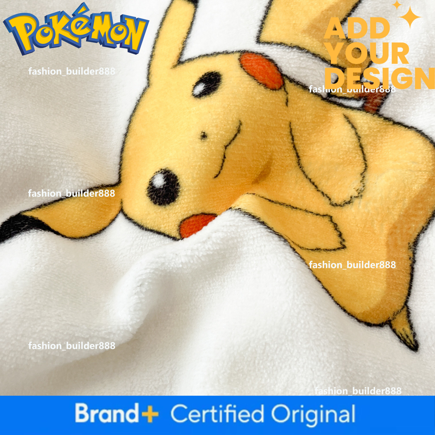 Autumn And Winter Thickened Milk Velvet Four-Piece With Pikachu Cartoon Anime Pokemon Bedding Set - view 4