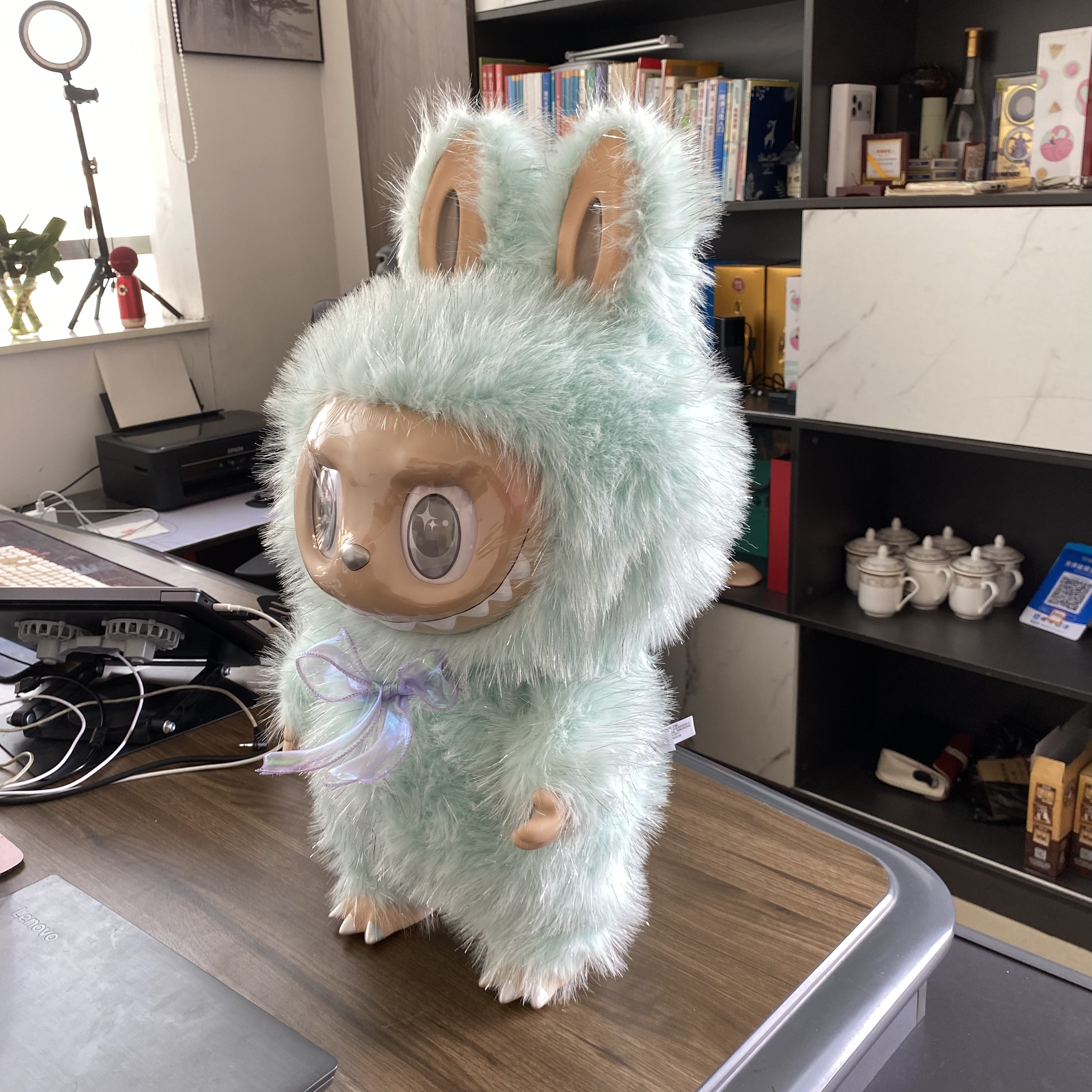 NEW BLUE 58cm Large Size Zimomo I Found U Vinyl Plush Figure Labubu Anime Doll Collection Model Doll Toys