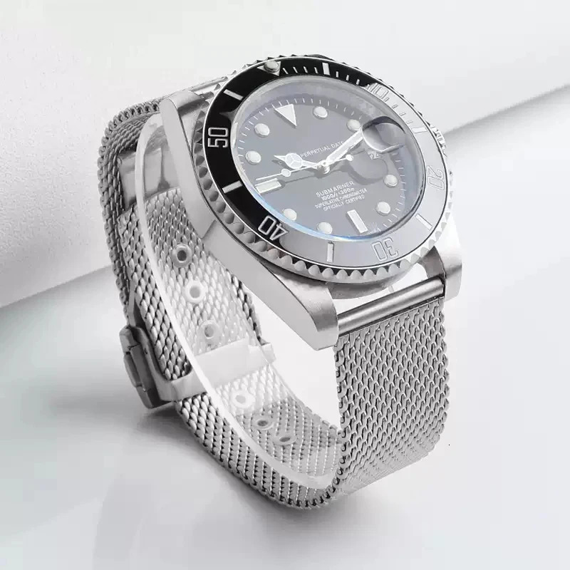 High quality steel 20mm Chain Strap For Omega 007 Diver 300 Watch Band Replace Milanese Stainless Bracelet 260429 - view 6