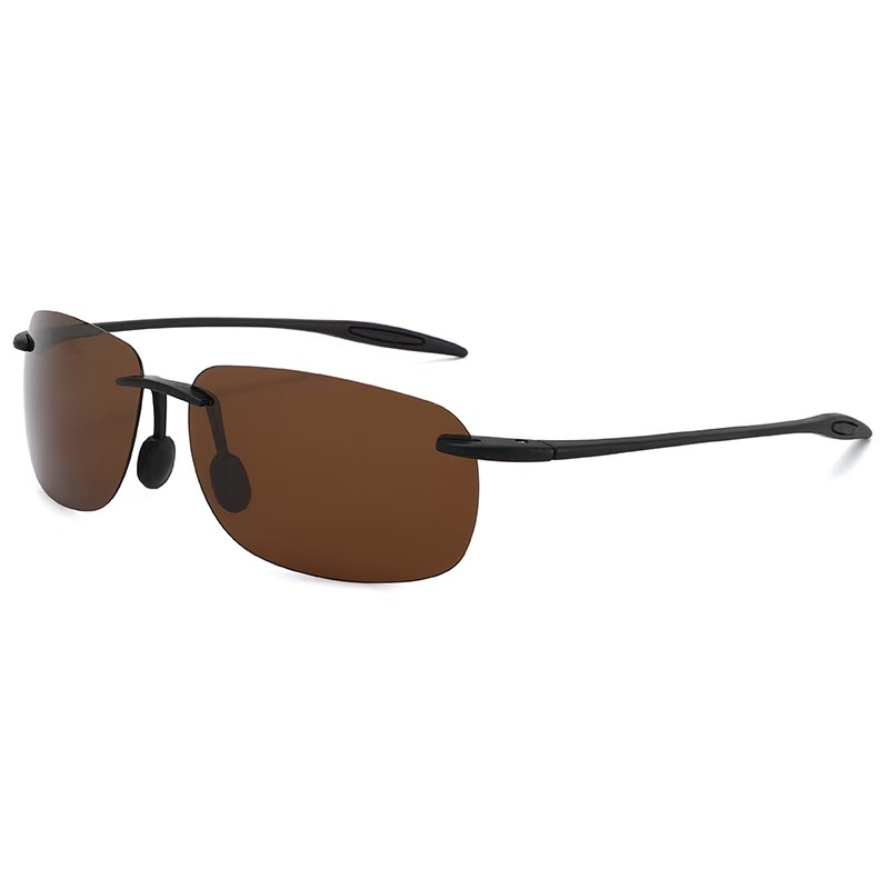 2026 TR90 Material TAC Polarized Film Sports Cycling Sunglasses Frameless Outdoor Sunglasses for Men and Women Mountaineering Ultra Light Sunglasses