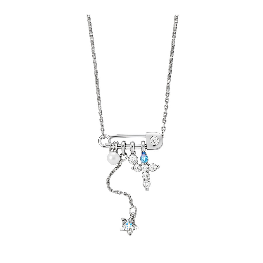 2026 New French Style Zircon Pin Star Pearl Necklace, Unique Design, Exquisite Versatile Collarbone Chain - view 9
