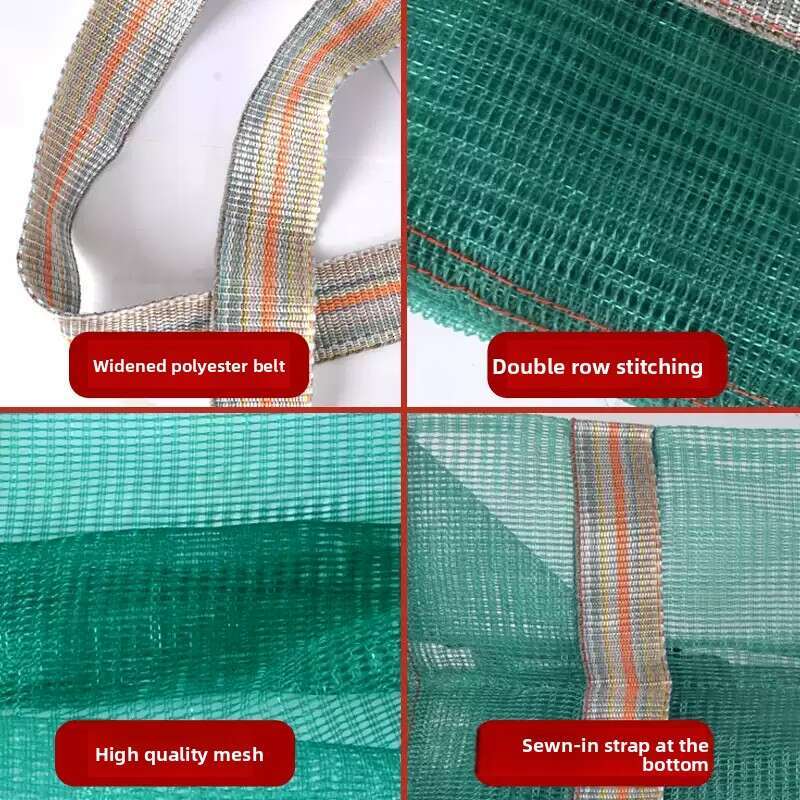 Heavy-Duty Fishing Net Storage Bag - Waterproof Mesh Tote for Shrimp Traps, Eel Cages & Cast Nets