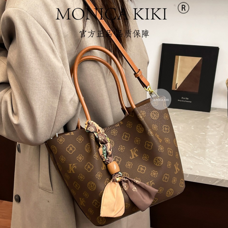 MONICA KIKI Classic Designer Minimalist Trend Bucket Bag Light Luxury Fashion Versatile Cross body Bag For Woman