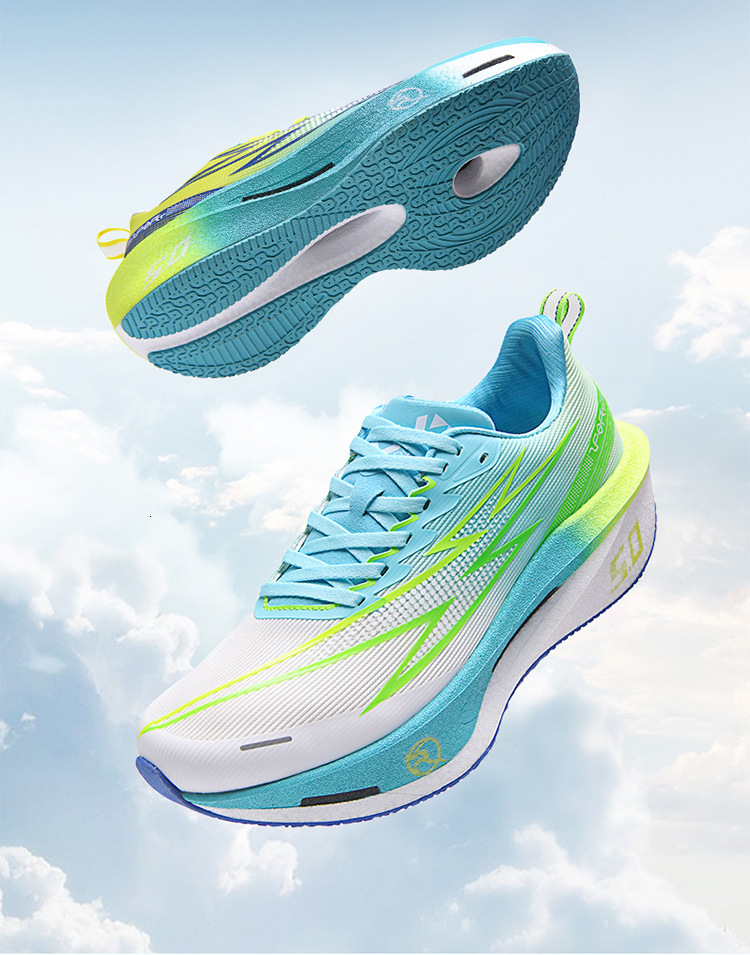 Breathable PUAL VIDISI Unisex Carbon Plate Racing Running Shoes Gradient Thick Shock Absorbing Sole Breathable Mesh Lightweight Professional Marathon - view 3