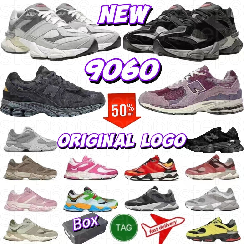 designer shoes 9060 men women new balancers with box running shoes Sea Salt White Triple Black Leather Brown Pink Blue Red Mens Trainers Outdoor Sneakers 35-45
