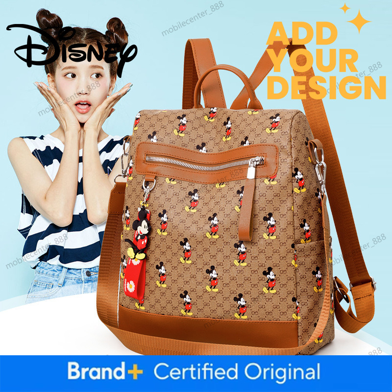 G Designer bag Disney Mickey Oxford Portable Backpack, Single-Shoulder Large Capacity, New Cute Lightweight School Bag, Wear-Resistant and Waterproof  - view 4