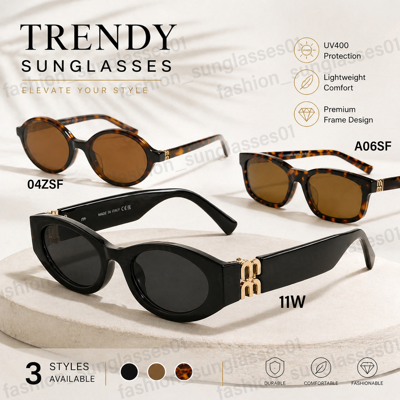 Designer Sunglasses Women's Fashion Classic Retro Full Frame Letter Sunglasses Outdoor Beach Travel Photography UV Protection UV400 Sunglasses