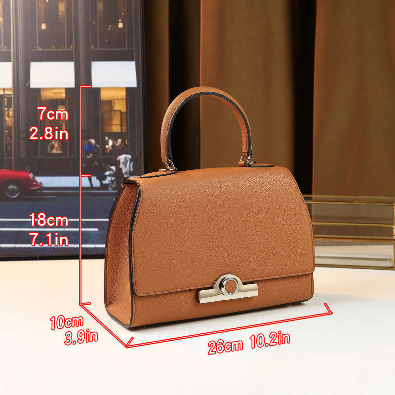 Light Luxury Women S New Fashion Retro Round Buckle Bag Single Shoulder Handbag Versatile For Daily Use Crossbody SENYY