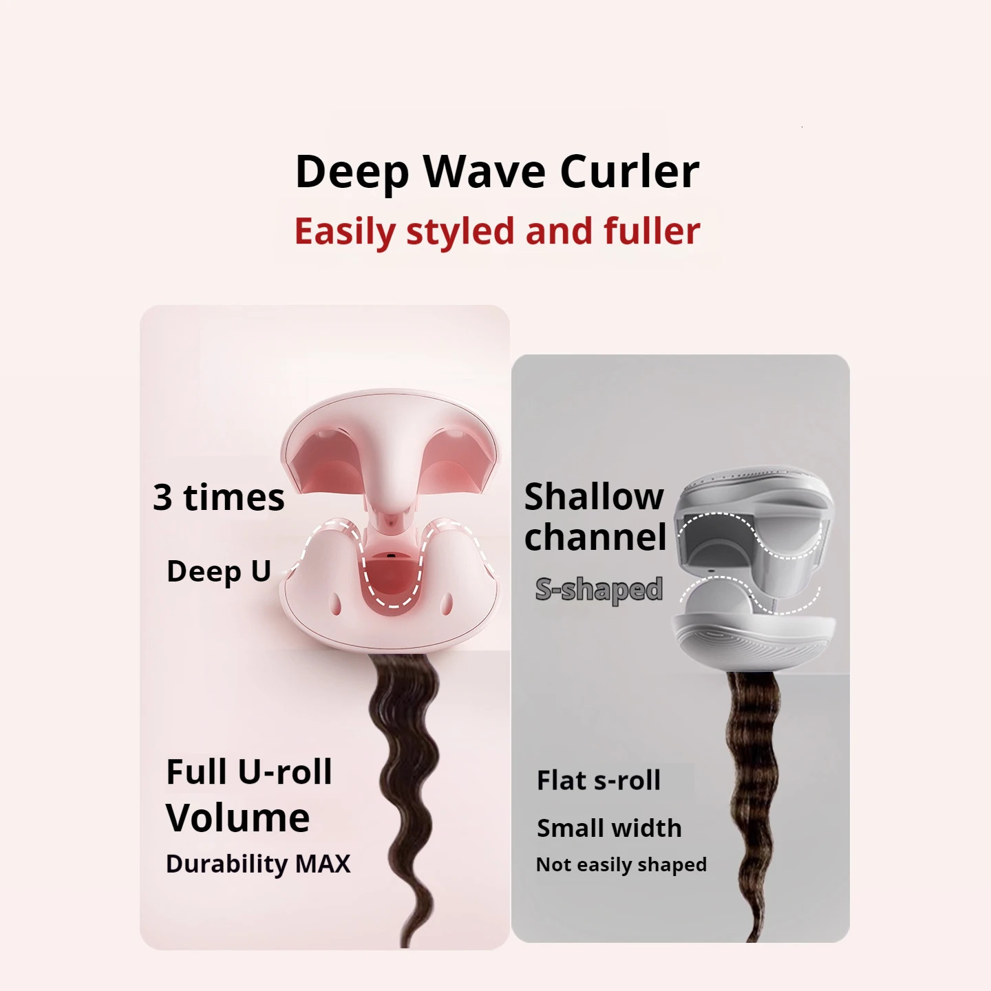 Professional 3 Barrel Hair Waver 138W 126 Inch Curling Iron with Temperature Control Curling Iron Wand Hair Waver with LCD 260429
