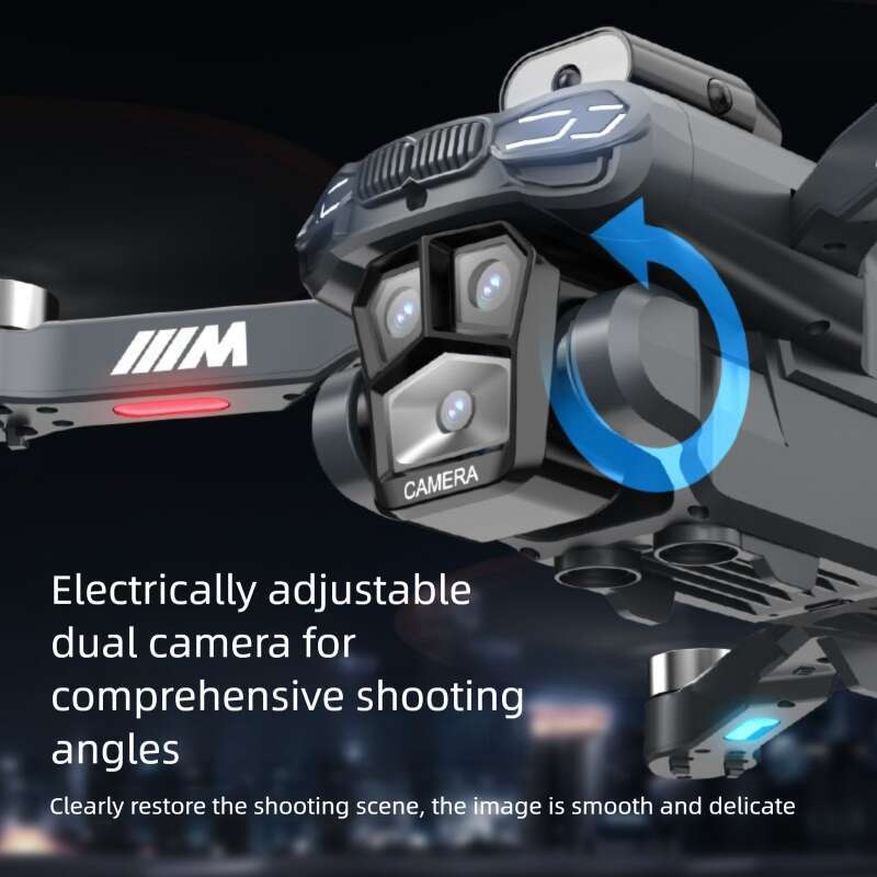 S183 Foldable Drone 4K HD Dual Camera Intelligent Obstacle Avoidance Optical Flow Positioning Windproof Long Endurance RC Quadcopter Toy CKS