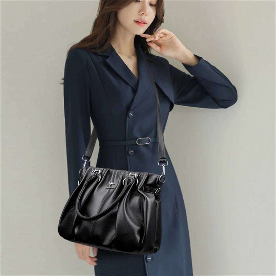 Genuine Casual Tote Bag Luxury Handbags For Women Designer Purses And Handbag High Quality Soft Leather Commuting Hand Bags SENYY
