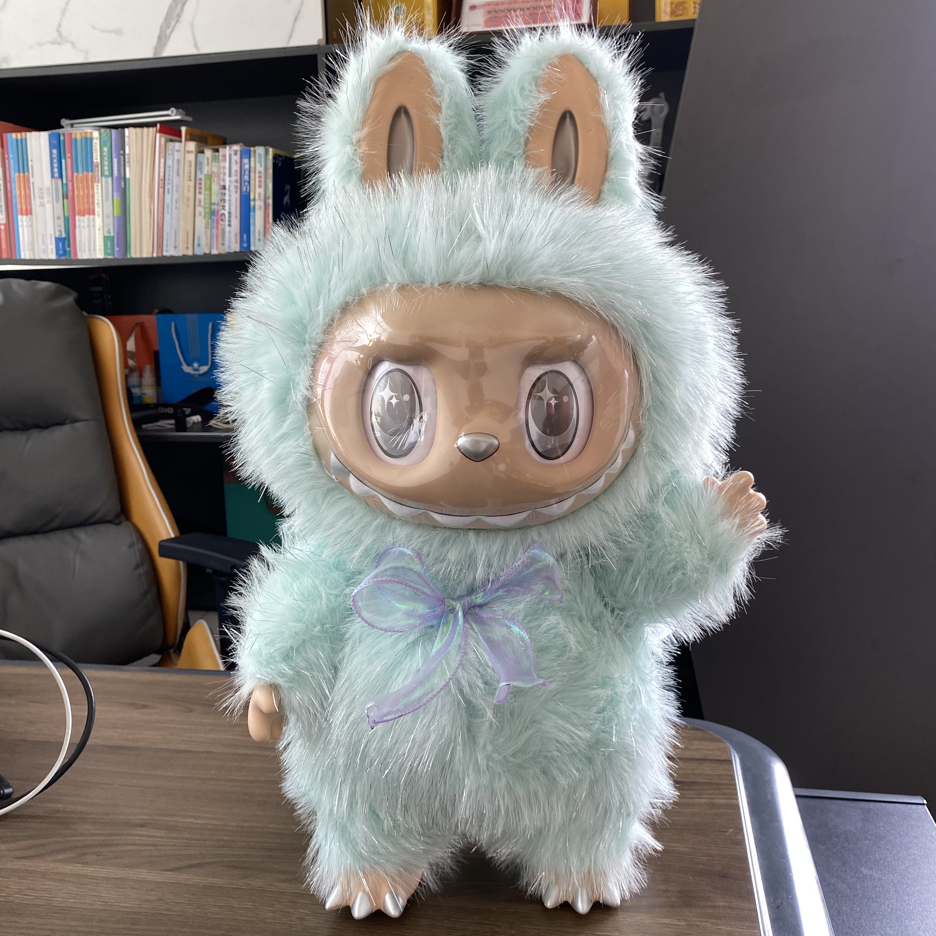 NEW BLUE 58cm Large Size Zimomo I Found U Vinyl Plush Figure Labubu Anime Doll Collection Model Doll Toys