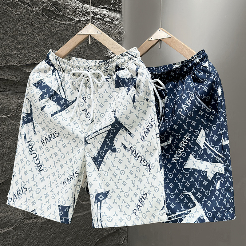 Cropped pants men's summer beach pants men's casual running sports versatile comfortable shorts
