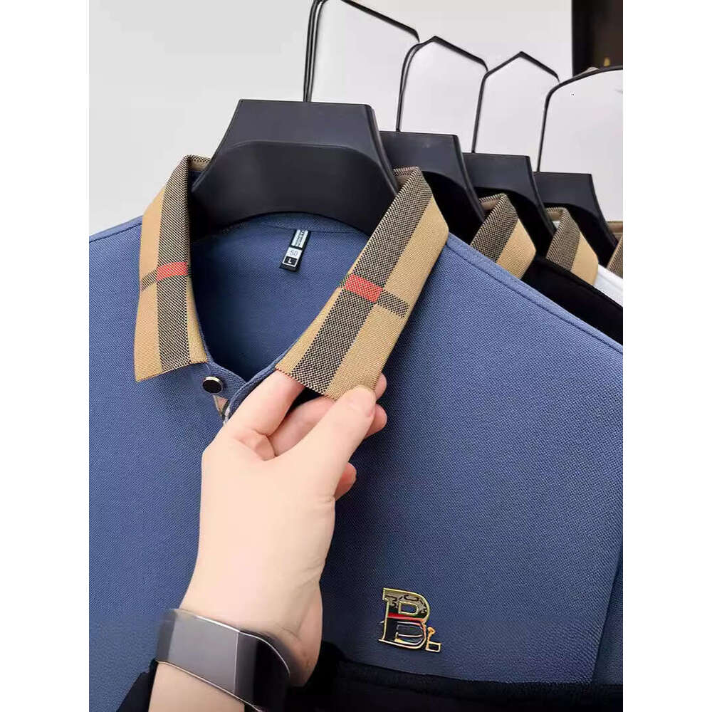 Luxury Brand Premium Business Designer Wear High Grade Men's Polo Shirt Premium Business Style Summer Turn-Down Collar Fashion Daily Short Sleeve