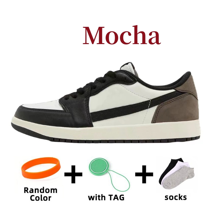 2026 designer Velvet Brown 1 1s Low men Basketball Shoes Golf Black Olive Reverse Dark Mocha Fragment Wolf Grey Sail Black Phantom UNC Panda Womens Sp