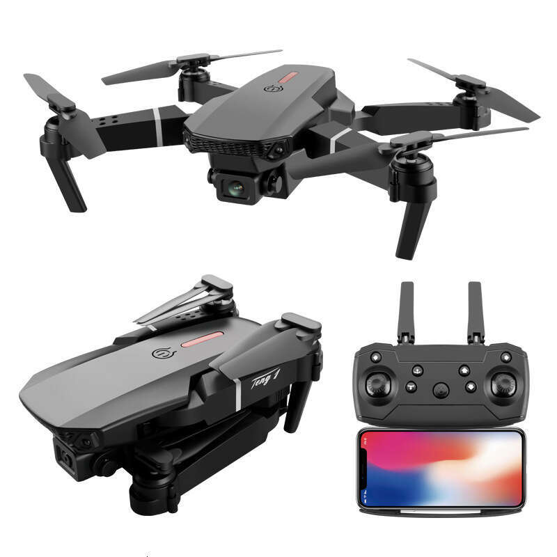 Famous Brand E Foldable Drone Aerial Photography HD Quadcopter Pressure Altitude Hold Remote Control Aircraft Toy CKS