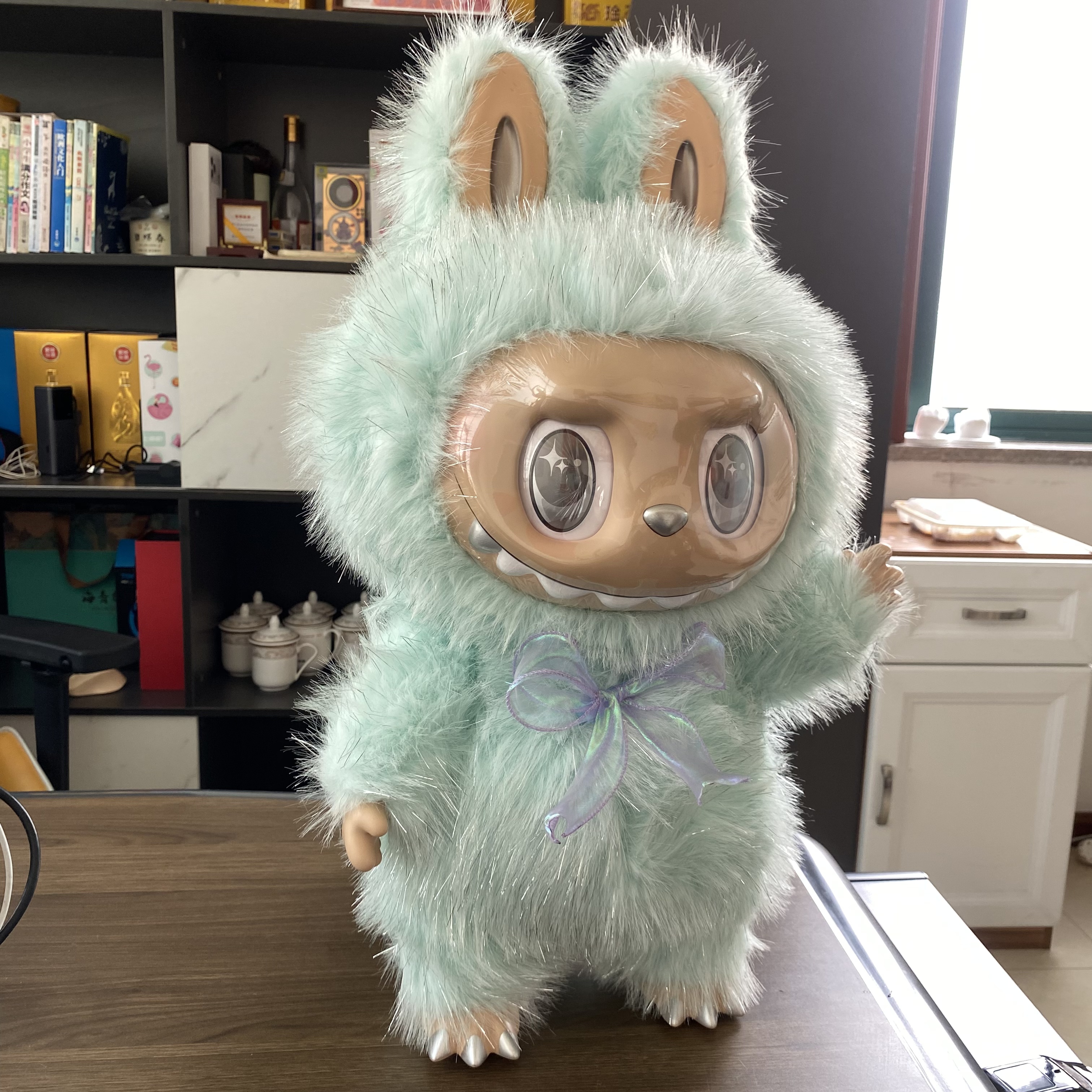 NEW BLUE 58cm Large Size Zimomo I Found U Vinyl Plush Figure Labubu Anime Doll Collection Model Doll Toys