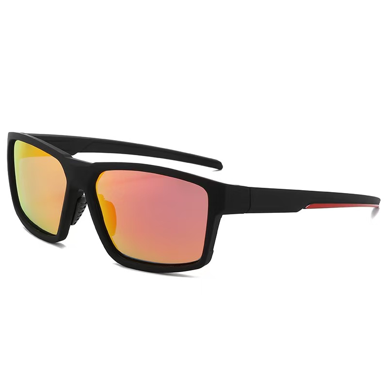 2026 Fashion polarized men's and women's cycling sunglasses, fishing sunglasses, coated with genuine film, cross-border elastic paint, outdo