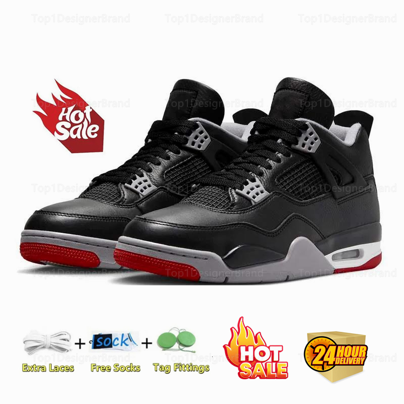 Designer 4s 4 2026 new basketball shoes for men women Black Cat Military 4 Sail Thunder White Oreo Cool Grey Varsity Red Bred Sneakers Blue University