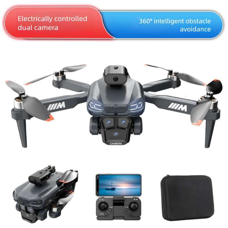 S183 Foldable Drone 4K HD Dual Camera Intelligent Obstacle Avoidance Optical Flow Positioning Windproof Long Endurance RC Quadcopter Toy CKS