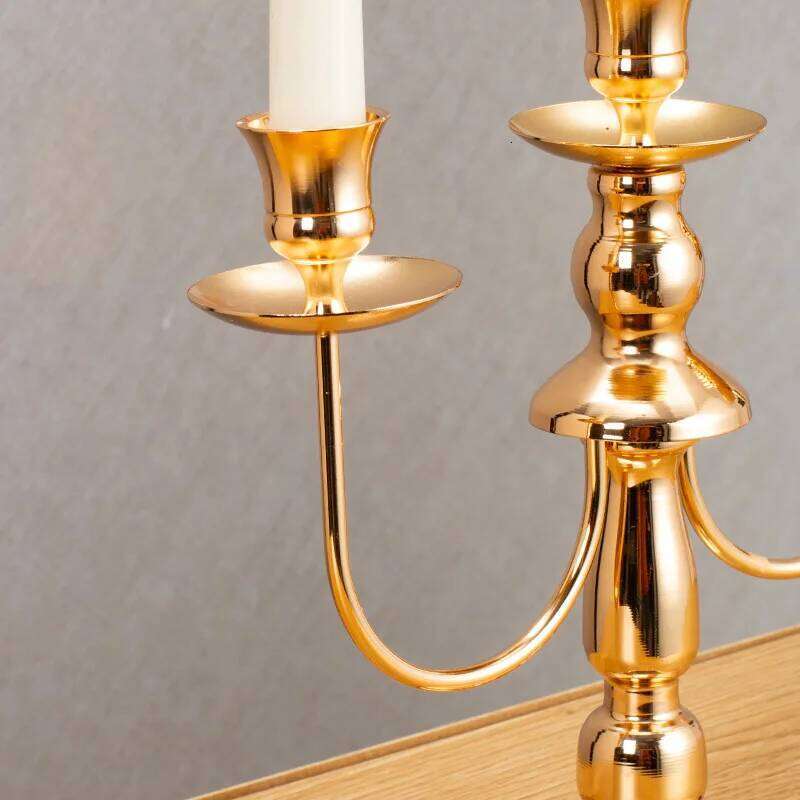 3/5 Arm Tall Candlesticks Holder, Elegant Taper Candle Holder Centerpiece for Wedding, Church, Halloween, Dining, Home Decor Y260131