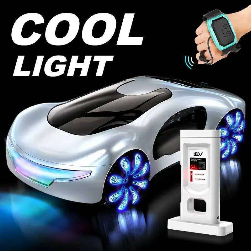 New energy RC Cars Toys 2.4GHz Remote Control Car with Lights Music & SprayEffects Gesture Sensing Gifts for Boys Girls Y260131