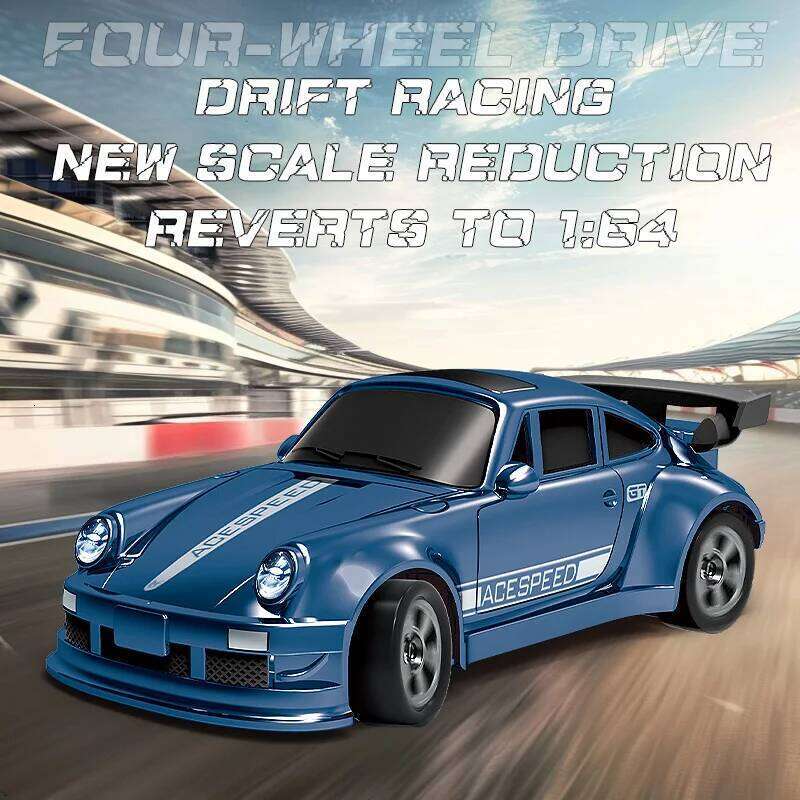 1/64 RC Four-Wheel Drive Remote Control Desktop Stunt Full Proportions Mini Racing Drift Car Toy Model Boy Gift Y260131