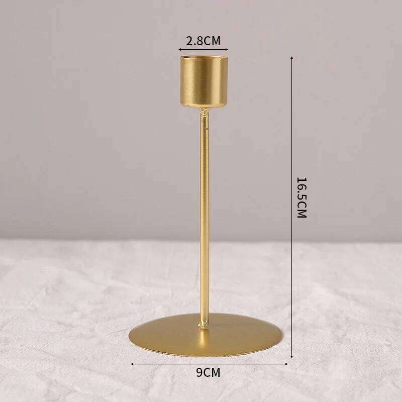 Nordic Light Luxury Candlestick Ornament Retro Candlelight Dinner Props Simple Home Romantic Meal Table Decorations Y260131