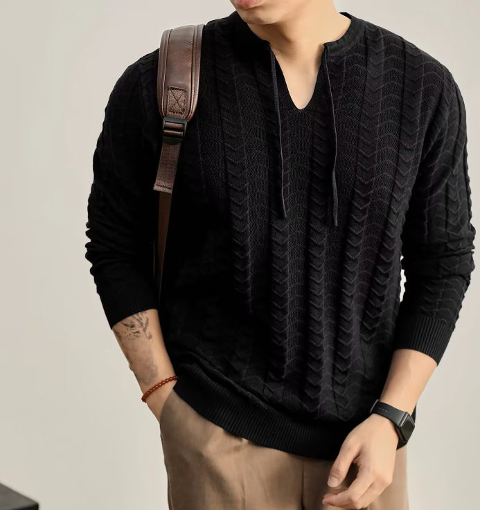 Versatile fashion Japanese lazy temperament literary and artistic simple high-quality pullover sweater new style