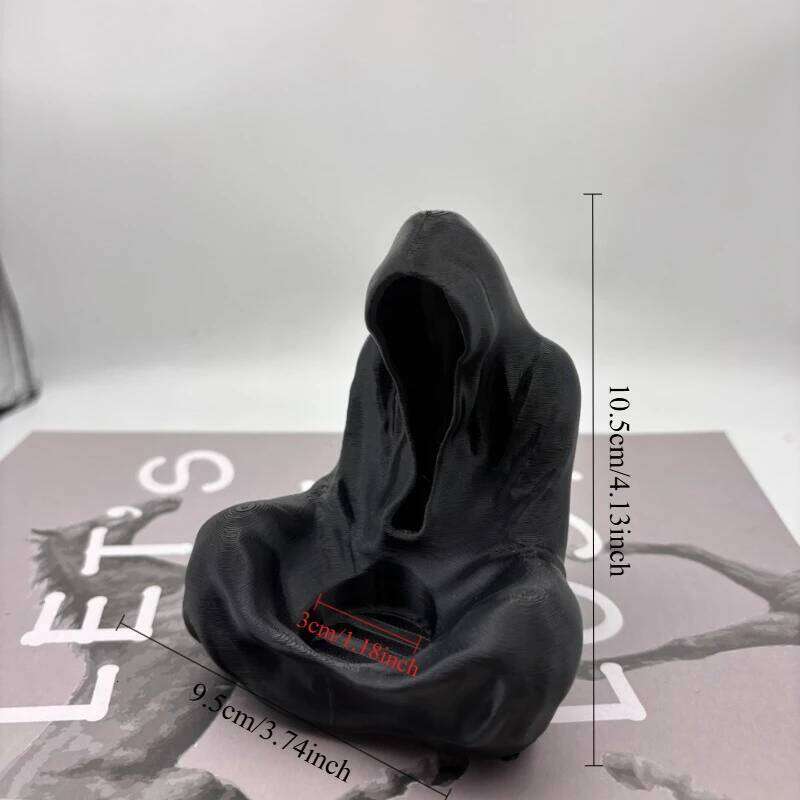 3D Printed Ghost Wizard Holder, Gothic Aromatherapy Ornament Candle Holder Halloween and Christmas Decoration Y260131