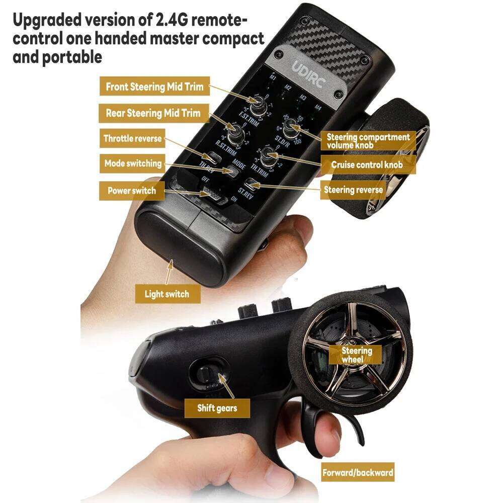 1/24 UDIRC UCX2405 Brushless/Brushed Motor 4WD Off-road Mini Rock Crawler Climbing Vehicle RTR RC Car Toys Y260131