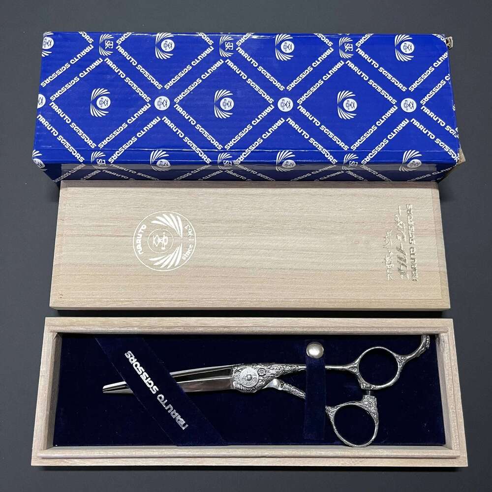 Professional Haircut 6.3Great Samurai Tang Grass Pattern Hairstylist Special Comprehensive Flat Scissors C260131