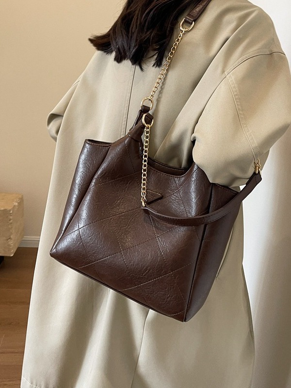 Luxury bag 2026 Women's Retro Tote Bag, Casual Commuter Shoulder Bag, Fashionable Everyday Crossbody Purse free shipping