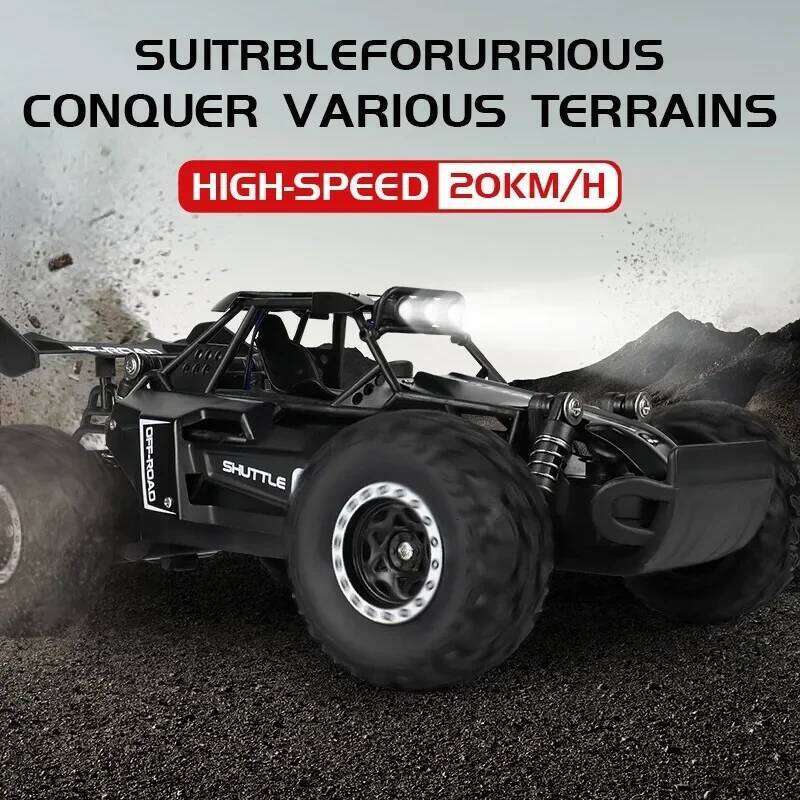 2025 NEW 1:16/1:20 2.4G Model RC Car With LED Light 2WD Off-road Remote Control Climbing Vehicle Outdoor Cars Toy Gifts for Kids Y260131
