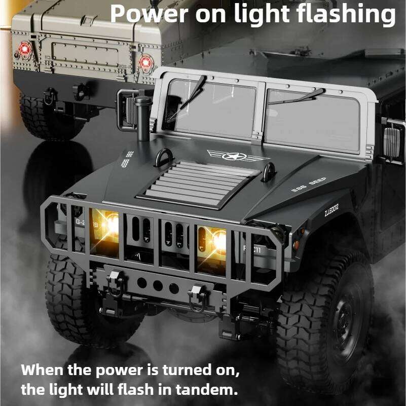 JJRC C8835 1:16 4x4 Remote Control Car - All-Terrain Climber with LED Lights Off-Road Adventure Toy Gift for Kids Y260131