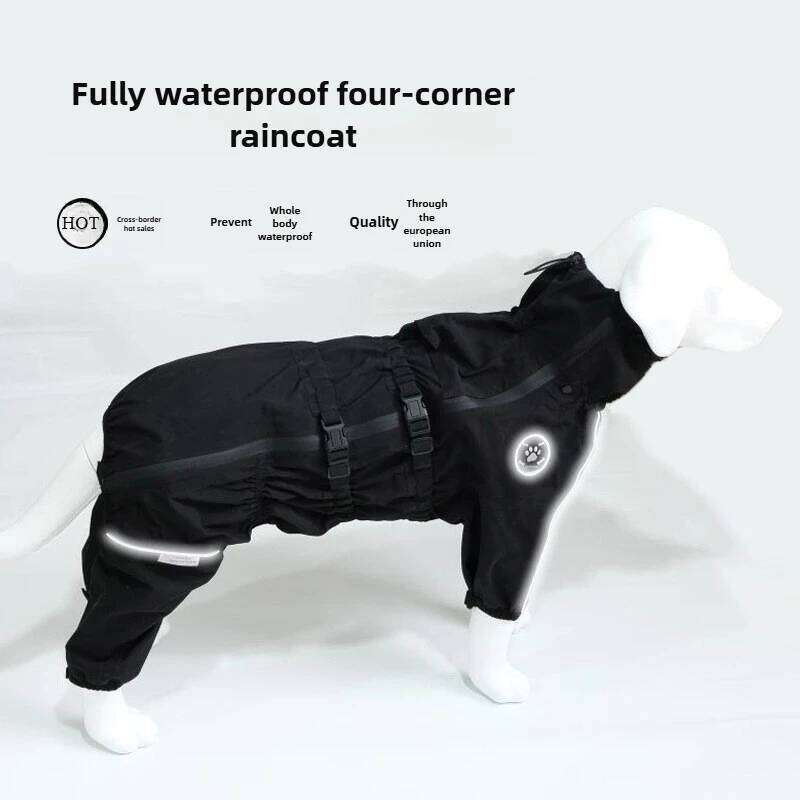 Famous brand Dog costume waterproof four legged hooded raincoat clothes coats jackets pet dog accessories pupakaIK