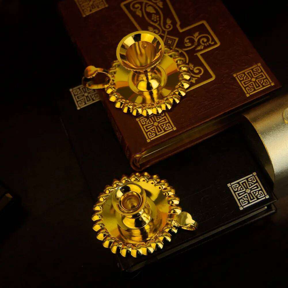 Orthodox Church Villa Handicrafts Cande Decorations Composite Candlestick Rack Home Living room Decor party Y260131