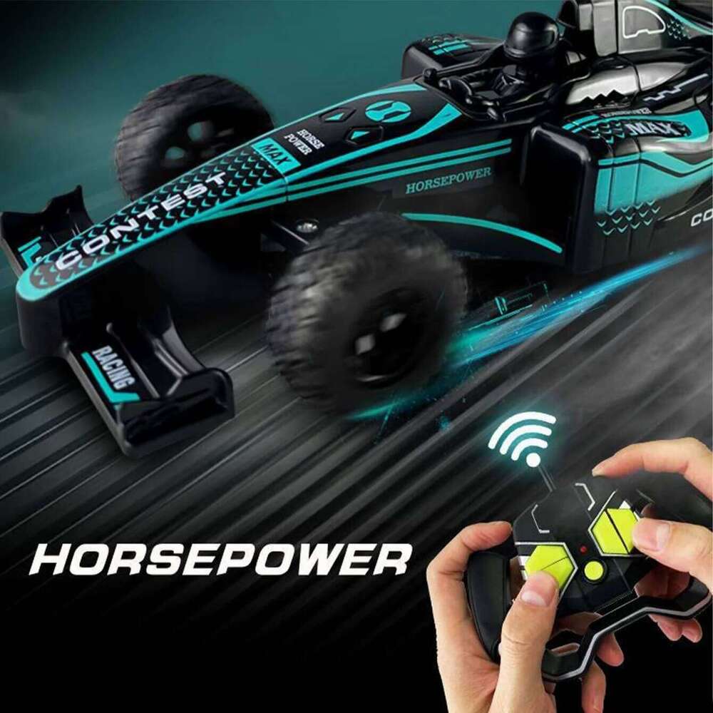 4 Channels 2.4GHz Remote Control Race with 4WD System Battery Powered Formula RC Car Adult Kids Festival Gifts for Boys Y260131