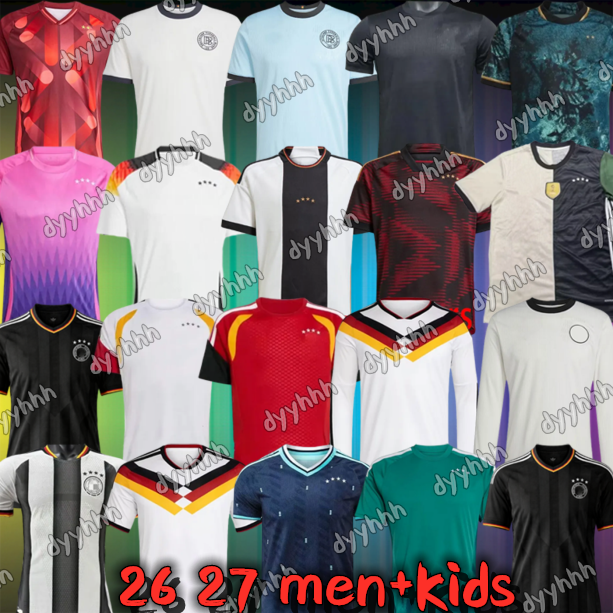 2026 2027 Germanys Soccer Jerseys 125th Year Anniversary WIRTZ KIMMICH KROOS GNABRY MUSIALA MULLER PAVLOVIC sane TAH Whiteout 25 26 27 mens kids kit football shirts