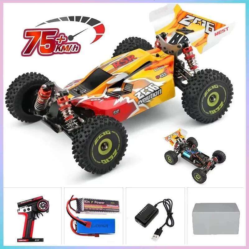 WLtoys 144010 144001 75KM/H 2.4G RC Car Brushless 4WD Electric High Speed Off-Road Remote Control Drift Toys for Children Racing Y260131