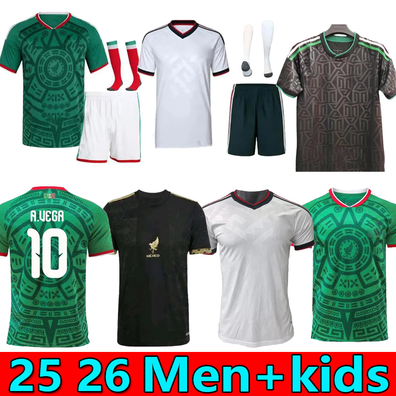XXXL 4XL 2026 Mexico soccer jerseys Gold Cup RAUL C.MONTES S.GIMENEZ A.SEPULVEDA 26 27 player version Copa America goalkeeper Football Shirts L.MALAGON Men Kids Kits set
