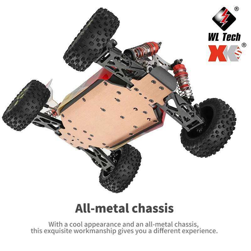 WLtoys V8 Brushless 1:14 75Km/H High Speed Metal 4WD Drive Off-Road 2.4G Transmitter 1/14 RC Racing Car VS 144010 Y260131
