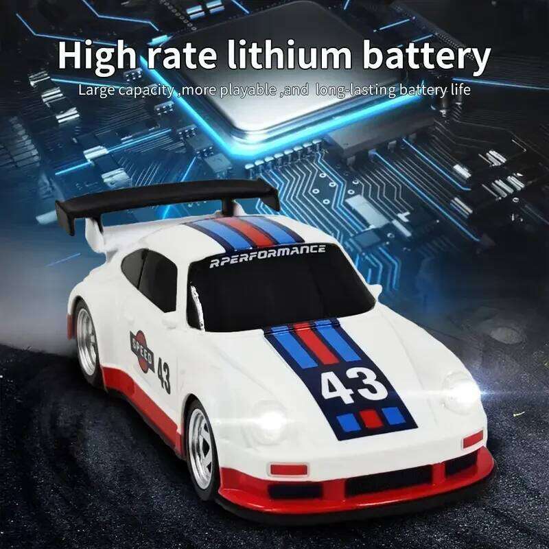 1/43 Mini Remote Control 2.4GHz 4WD Full Proportional High Speed Fast Drift Cars Racing Tires Hobby RC Car Toy Model Gift Y260131
