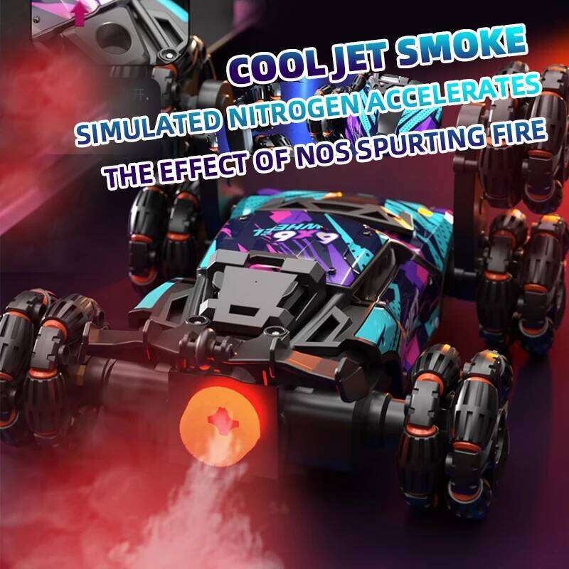 Children's Alloy Remote Control Morphing Six-Wheeled RC Off-Road Climbing Stunt Four-Wheel Drive Spray Drift Racing Car Toys Y260131