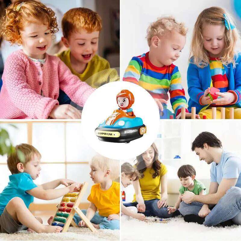 New Small RC Battle Bumper Car Doll Crash Bounce Ejection Light Children's Remote Control Toys Gift for Christmas Birthday Y260131