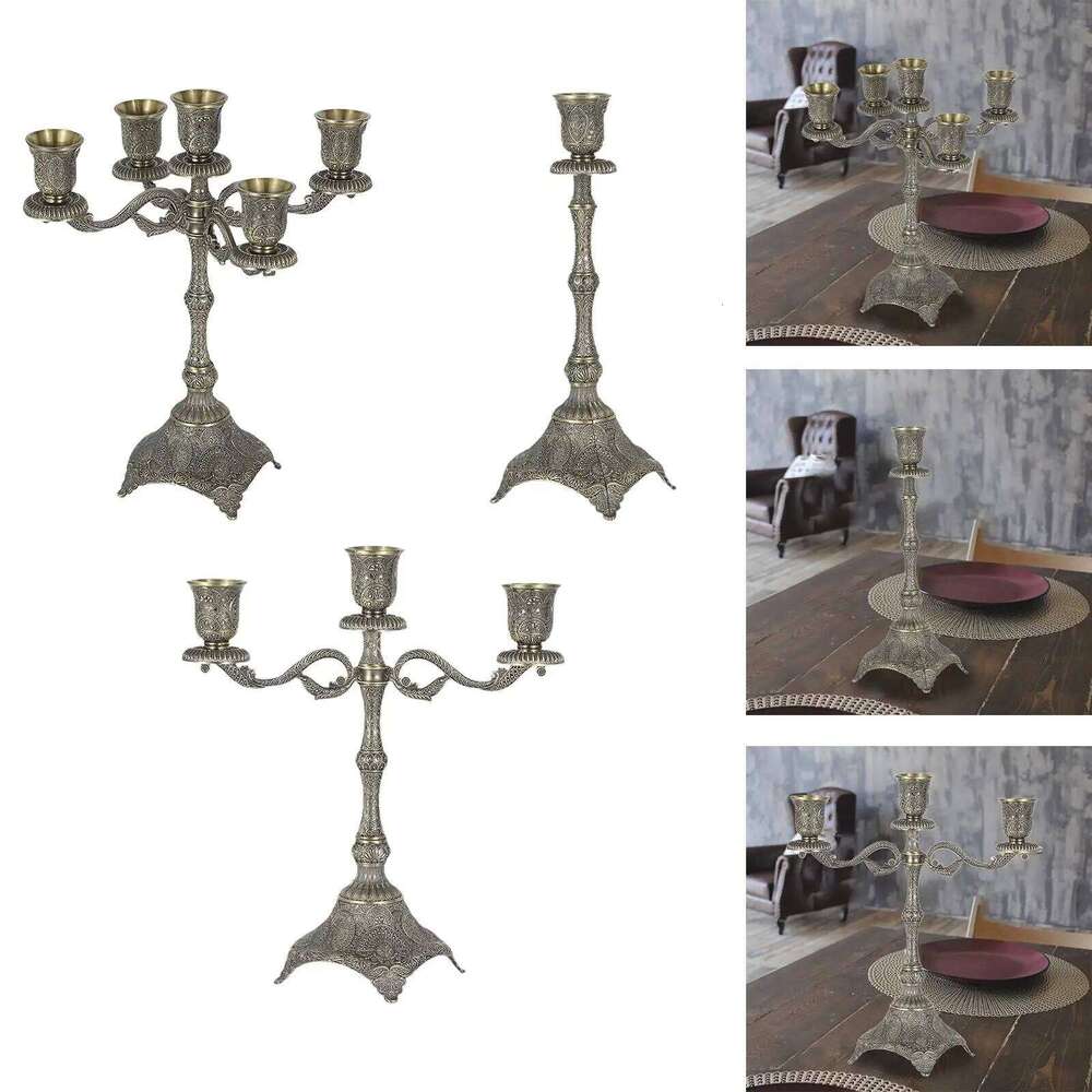 Tapered Candle Holder Candelabrum Decoration Farmhouse Candlestick for Fireplace Y260131