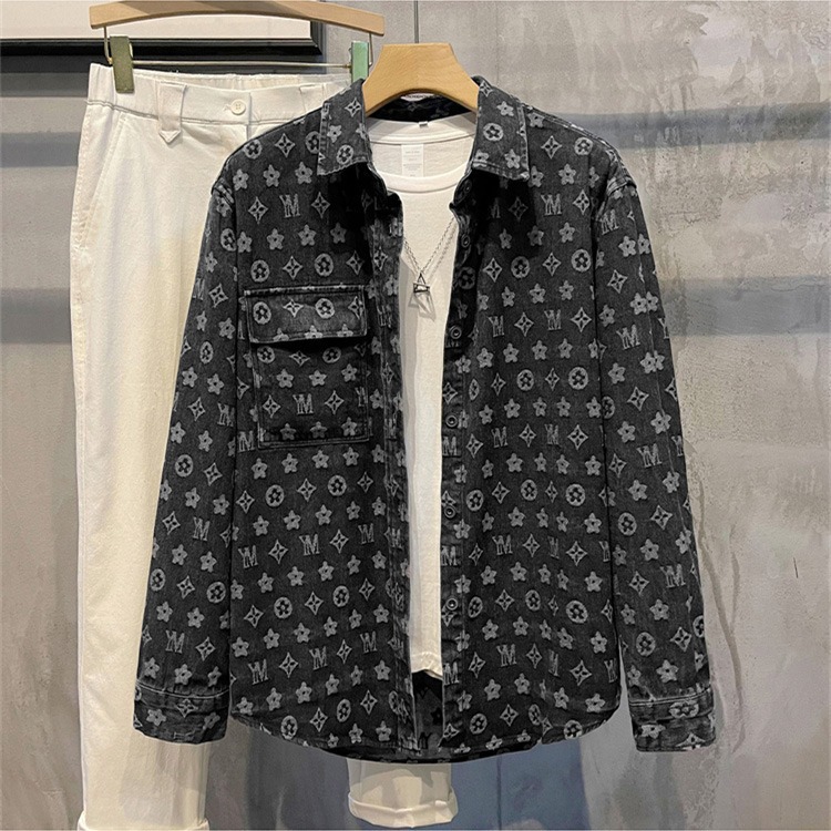 Premium Men's Workwear Shirt, 2026 Casual Long Sleeve Button-Up, Sophisticated Collar Design for Spring & Fall